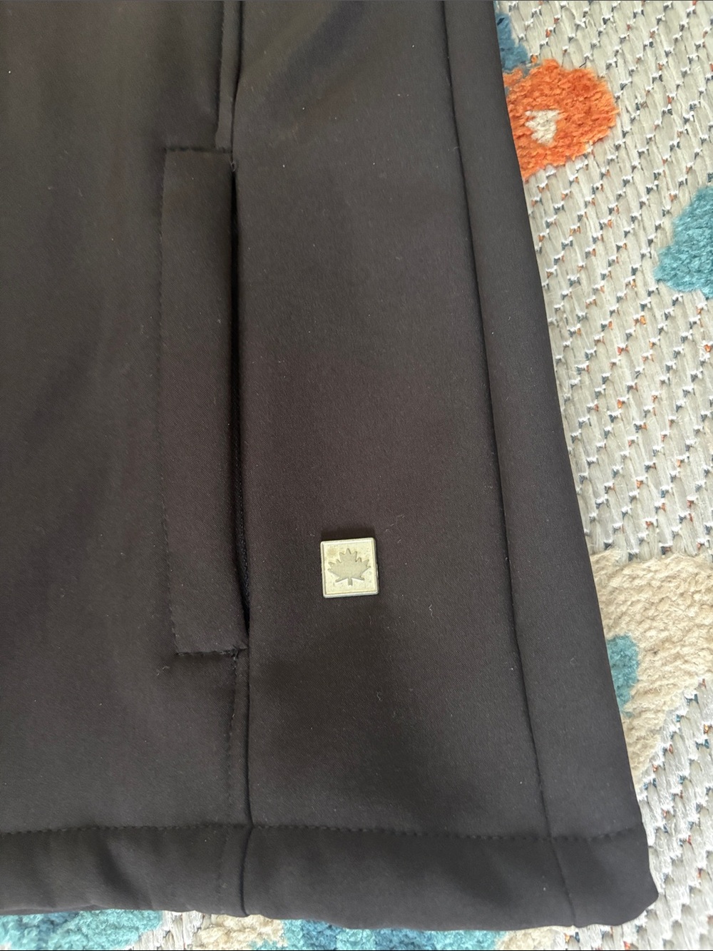 Men's Black Jacket with Red Trim - Unbranded - Picture 4 of 4